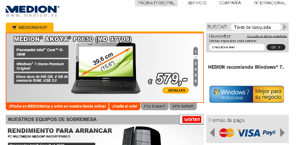 Medion inaugura una nueva tienda on line