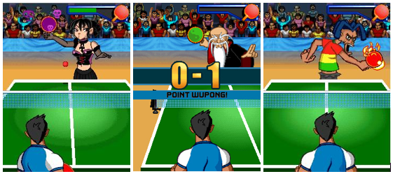 Un desternillante juego de ping pong con rivales chiflados y mates arrolladores