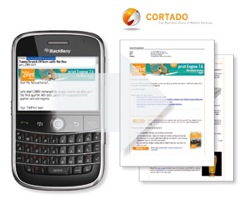 El paquete de funciones Cortado dispone de funciones de impresión HTML y en red desde Blackberry
