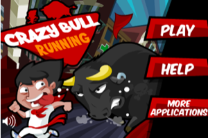 Crazy Bull Running