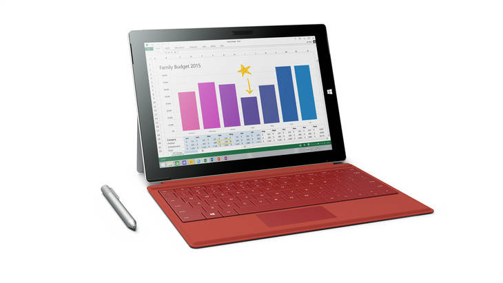 Ya está a la venta la tableta Surface 3