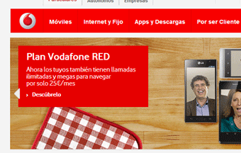 Vodafone aumenta sus ingresos por internet