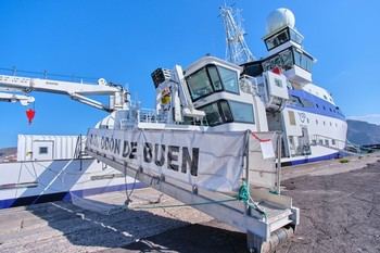 El buque oceanográfico Odón de Buen del IEO-CSIC llega a Canarias por primera vez