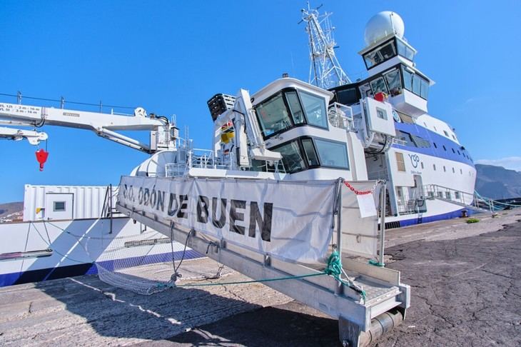 El buque oceanográfico Odón de Buen del IEO-CSIC llega a Canarias por primera vez
